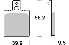 Sada brzdových destiček, kotoučová brzda BREMBO 07HO33CC