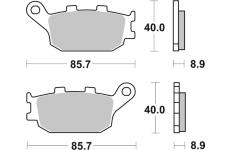 Sada brzdových destiček, kotoučová brzda BREMBO 07HO3607