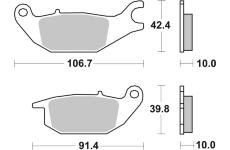 Sada brzdových destiček, kotoučová brzda BREMBO 07HO4905