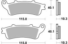 Sada brzdových destiček, kotoučová brzda BREMBO 07HO52SP