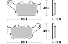 Sada brzdových destiček, kotoučová brzda BREMBO 07HO53CC