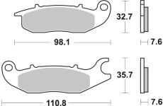 Sada brzdových destiček, kotoučová brzda BREMBO 07HO5606