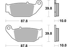 Sada brzdových destiček, kotoučová brzda BREMBO 07HO61CC