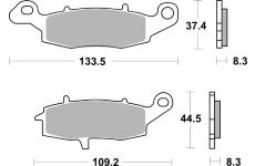 Sada brzdových destiček, kotoučová brzda BREMBO 07KA18SR