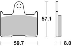 Sada brzdových destiček, kotoučová brzda BREMBO 07KA2107