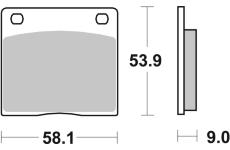 Sada brzdových destiček, kotoučová brzda BREMBO 07KS0207