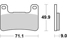 Sada brzdových destiček, kotoučová brzda BREMBO 07SU27SR