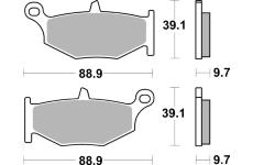 Sada brzdových destiček, kotoučová brzda BREMBO 07SU32SP