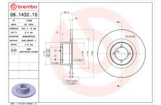 Brzdový kotouč BREMBO 08.1432.10