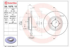 Brzdový kotouč BREMBO 08.1976.10