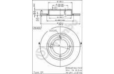 Brzdový kotouč BREMBO 08.2134.10