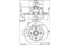 Brzdový kotouč BREMBO 08.2163.10