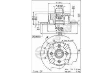 Brzdový kotouč BREMBO 08.2163.18