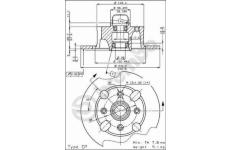 Brzdový kotouč BREMBO 08.2163.20