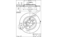 Brzdový kotouč BREMBO 08.2467.10