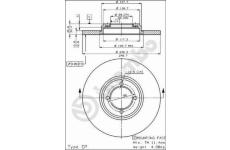 Brzdový kotouč BREMBO 08.2477.10
