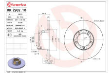 Brzdový kotouč BREMBO 08.2982.10