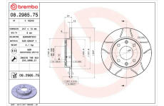 Brzdový kotúč BREMBO 08.2985.75