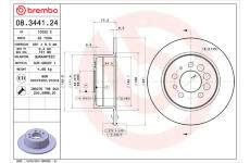 Brzdový kotouč BREMBO 08.3441.24