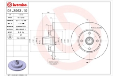 Brzdový kotouč BREMBO 08.3963.10