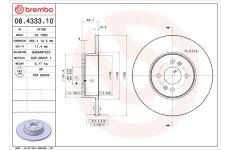 Brzdový kotouč BREMBO 08.4333.10