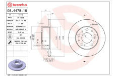 Brzdový kotúč BREMBO 08.4478.10