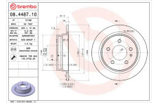 Brzdový kotouč BREMBO 08.4487.10