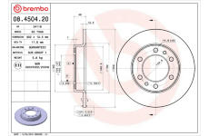 Brzdový kotúč BREMBO 08.4504.20