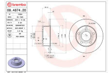 Brzdový kotouč BREMBO 08.4874.20