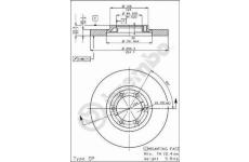 Brzdový kotouč BREMBO 08.4887.10