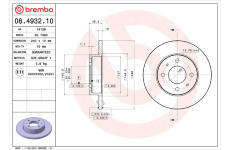 Brzdový kotúč BREMBO 08.4932.10