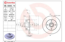 Brzdový kotouč BREMBO 08.5005.14