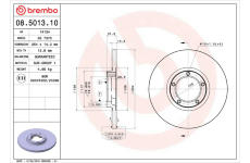 Brzdový kotúč BREMBO 08.5013.10