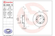 Brzdový kotouč BREMBO 08.5026.10