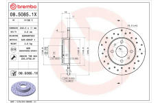 Brzdový kotúč BREMBO 08.5085.1X