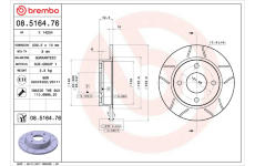 Brzdový kotouč BREMBO 08.5164.76