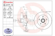 Brzdový kotouč BREMBO 08.5177.10