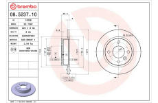 Brzdový kotúč BREMBO 08.5237.10