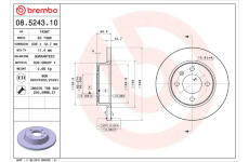 Brzdový kotouč BREMBO 08.5243.10