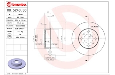 Brzdový kotouč BREMBO 08.5243.30