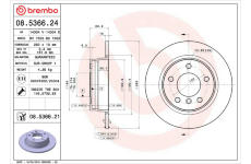 Brzdový kotouč BREMBO 08.5366.21