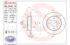 Brzdový kotúč BREMBO 08.5443.10