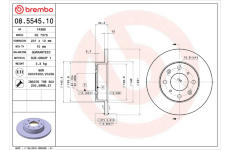 Brzdový kotouč BREMBO 08.5545.10