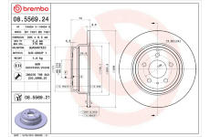 Brzdový kotouč BREMBO 08.5569.21