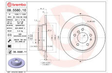 Brzdový kotouč BREMBO 08.5580.11