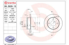 Brzdový kotouč BREMBO 08.5629.10