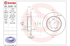 Brzdový kotouč BREMBO 08.5639.10