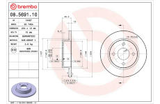 Brzdový kotouč BREMBO 08.5691.10