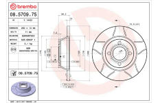 Brzdový kotouč BREMBO 08.5709.75