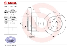 Brzdový kotouč BREMBO 08.5737.20